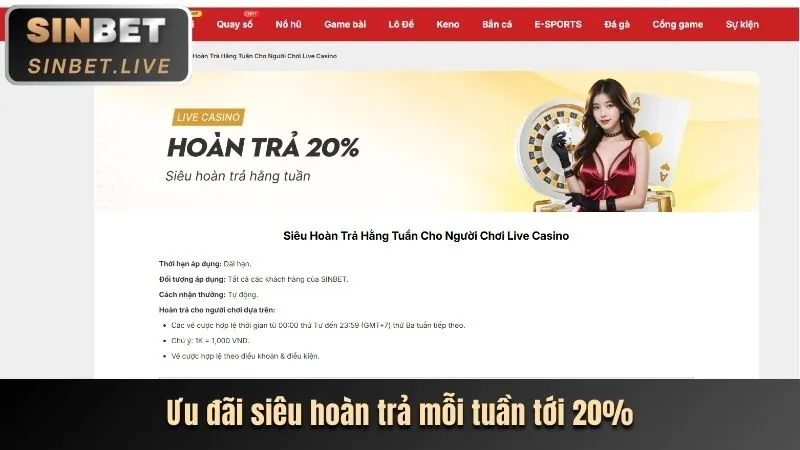 Chương trình khuyến mãi hàng tuần/tháng